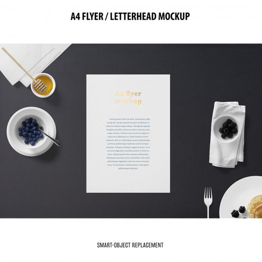 Free Flyer Or Letterhead Mockup Psd