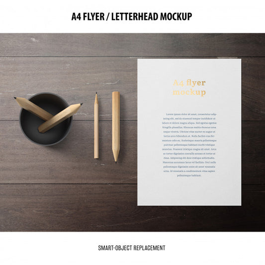 Free Flyer Or Letterhead Mockup Psd
