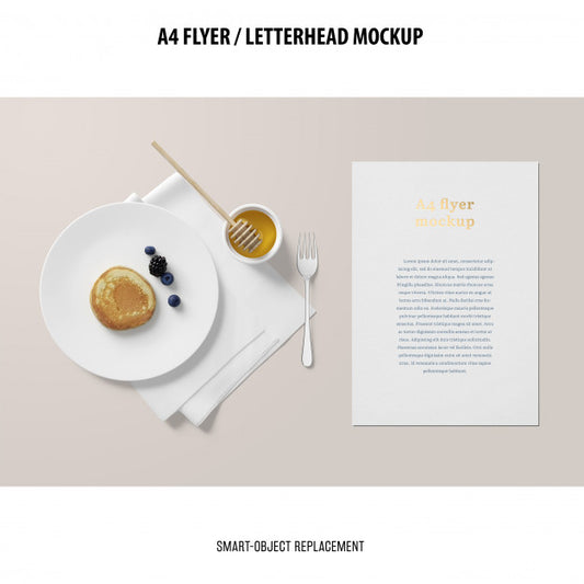 Free Flyer Or Letterhead Mockup Psd