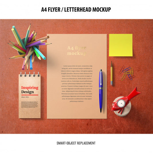 Free Flyer Or Letterhead Mockup Psd