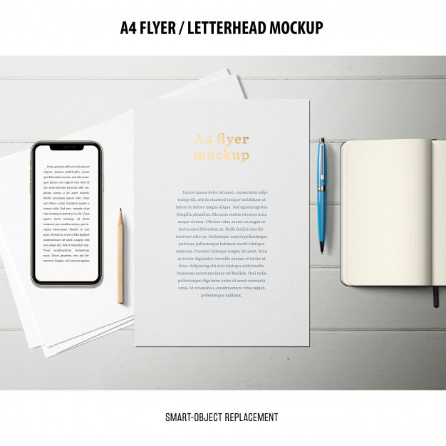 Free Flyer Or Letterhead Mockup Psd