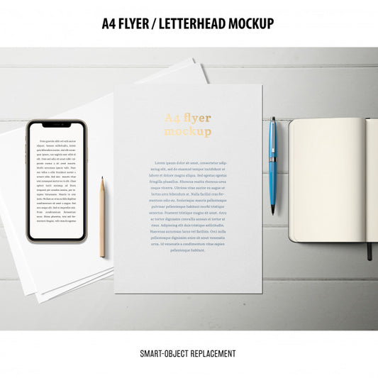Free Flyer Or Letterhead Mockup Psd