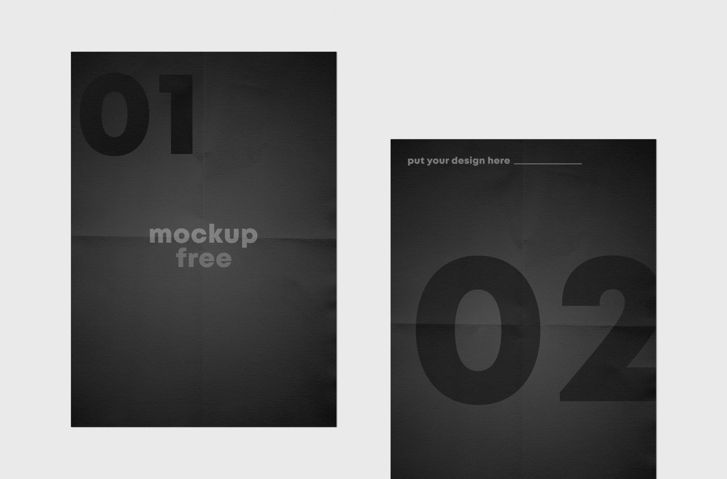 Free Folded Flyer Mockup