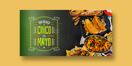 Free Food Banners Mockup With Mexico Concept Psd