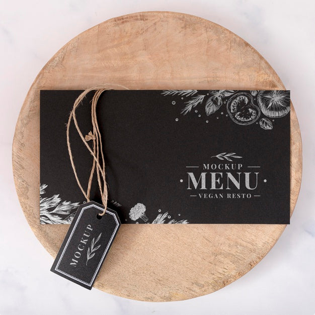 Free Food Menu Concept Mock-Up Psd