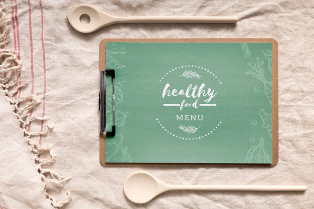 Free Food Menu Concept Mock-Up Psd