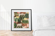 Free Frame Art Mockup Design Element Near Bed Psd