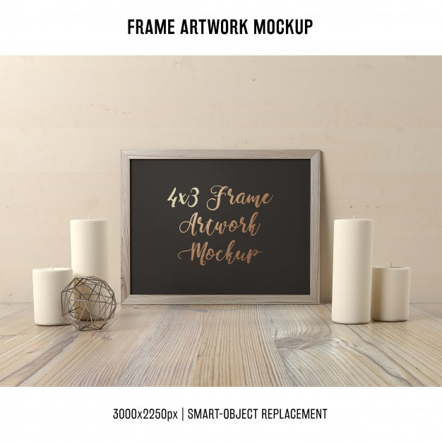 Free Frame Artwork Mock Up Psd