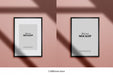 Free Frame Mock-Up With Passepartou And Shadow Psd
