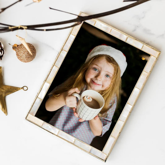 Free Frame Mockup, Editable Christmas Design Psd
