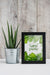 Free Frame Mockup Next To Plants Psd