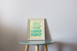 Free Frame Mockup On Table Psd