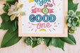 Free Frame Mockup With Floral Decoration Psd