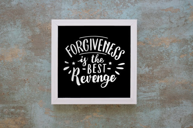 Free Frame Mockup With Quote Concept Psd