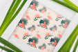 Free Frame Mockup With Tropical Leaves Psd