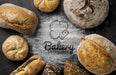 Free Frame Of Fresh Bread Assortments Psd