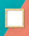 Free Frame On A Two Toned Wall Psd