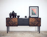 Free Frame On Beautiful Chest Of Drawers Mock Up Psd