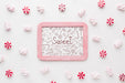 Free Frame With Delicious Candies Beside Psd