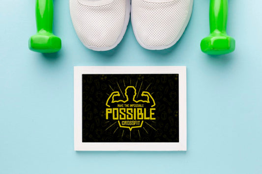 Free Frame With Motivational Quote For Fitness Psd