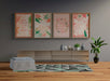 Free Frames Mock-Up Hanging In The Living Room Psd