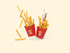 Free French Fries Packaging Mockup Psd