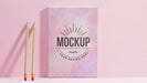 Free Front View Arrangement With Stationery Elements Psd