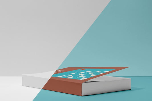 Free Front View Book Mock-Up Psd