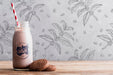 Free Front View Chocolate Milk With Cookies Psd