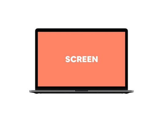 Free Front View Laptop Mockup #2 Psd