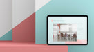 Free Front View Modern Tablet Mock-Up Psd