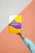 Free Front View Of Book Held By Hand Psd