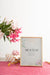 Free Front View Of Elegant Birthday Frame With Present And Flowers Psd