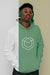 Free Front View Of Stylish Man In Hoodie With Headphones Psd