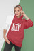 Free Front View Of Stylish Woman In Hoodie Psd