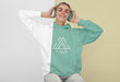 Free Front View Of Stylish Woman In Hoodie With Headphones Psd