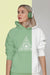 Free Front View Of Stylish Woman In Hoodie With Headphones Psd