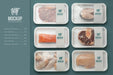 Free Frozen Food Arrangement With Mock-Up Packaging Psd
