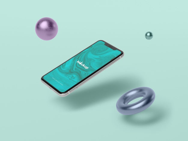 Free Geometrical Shapes Concept Mock-Up Psd