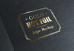Free Gold Stamping Logo Mockup