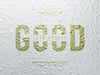 Free Golden Logo Mockup On Grunge Concrete Wall Branding Sign Logo Mockup Front View Psd