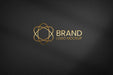 Free Golden Logo On Black Textured Paper Mockup Psd