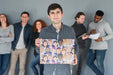 Free Group Of People Holding Placard Mockup For Charity Psd