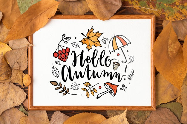 Free Halloween Frame Mockup Psd