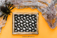 Free Halloween Slate Mockup With Spider And Web Psd
