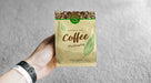 Free Hand Holding Coffee Bag Packaging Mockup Psd