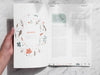 Free Hand Opening A Magazine On Grey Background Psd
