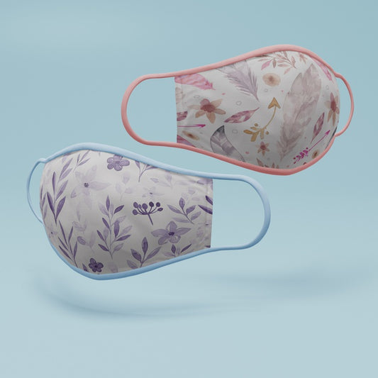 Free Handmade Face Mask With Mock-Up Psd