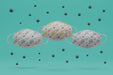 Free Handmade Face Masks Surrounded By Virus With Mock-Up Psd