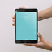 Free Hands Holding Tablet Mockup Psd